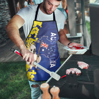 Australia Cockatoo Apron Aussie Flag With Golden Wattle