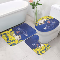 Australia Cockatoo Bathroom Set Aussie Flag With Golden Wattle