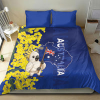 Australia Cockatoo Bedding Set Aussie Flag With Golden Wattle