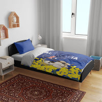 Australia Cockatoo Bedding Set Aussie Flag With Golden Wattle