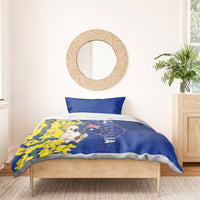 Australia Cockatoo Bedding Set Aussie Flag With Golden Wattle