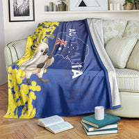 Australia Cockatoo Blanket Aussie Flag With Golden Wattle