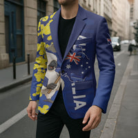 Australia Cockatoo Blazer Aussie Flag With Golden Wattle
