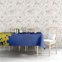 Australia Cockatoo Tablecloth Aussie Flag With Golden Wattle