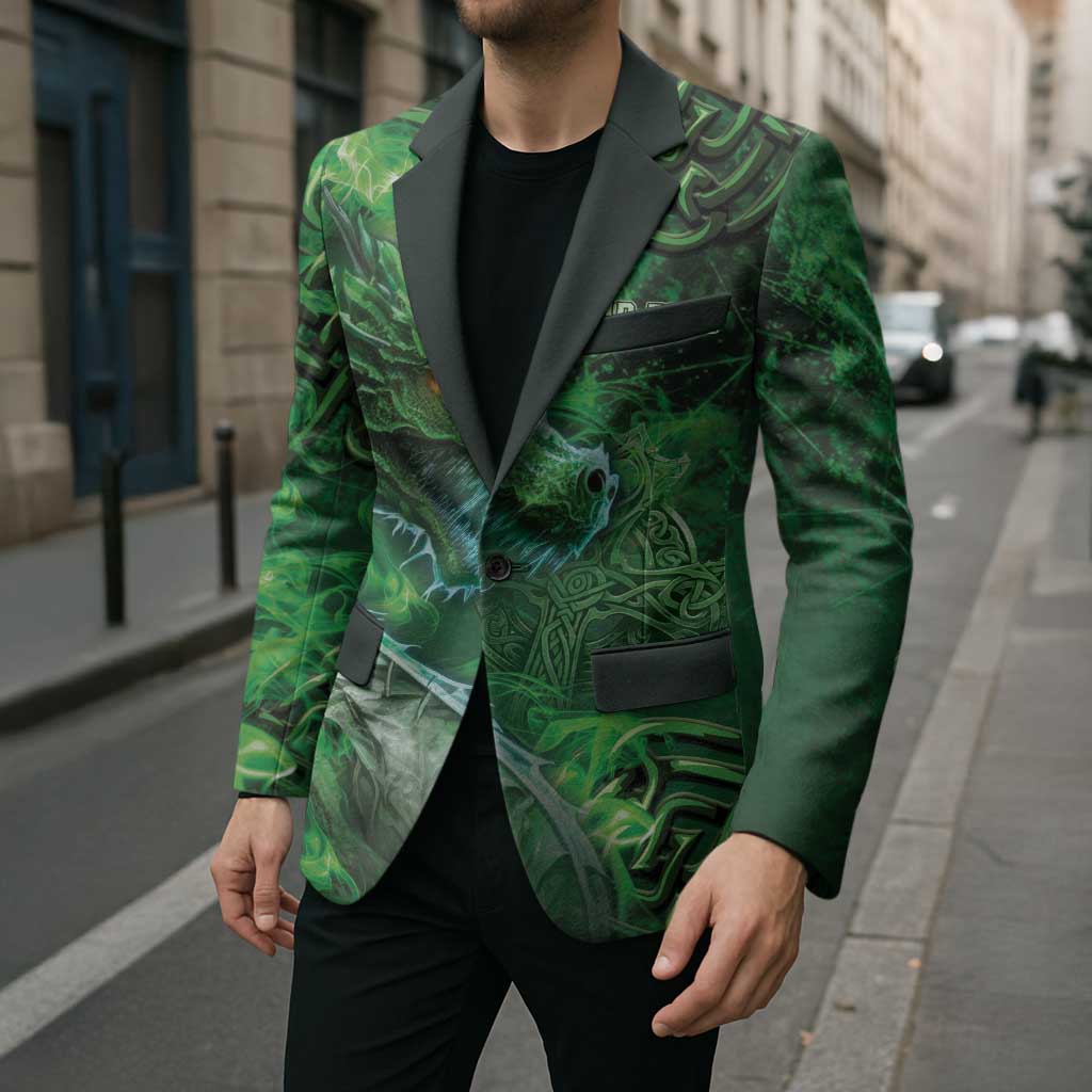 Personalized Ireland Celtic Blazer Irish Roots Dragon Soul - Wonder Print Shop