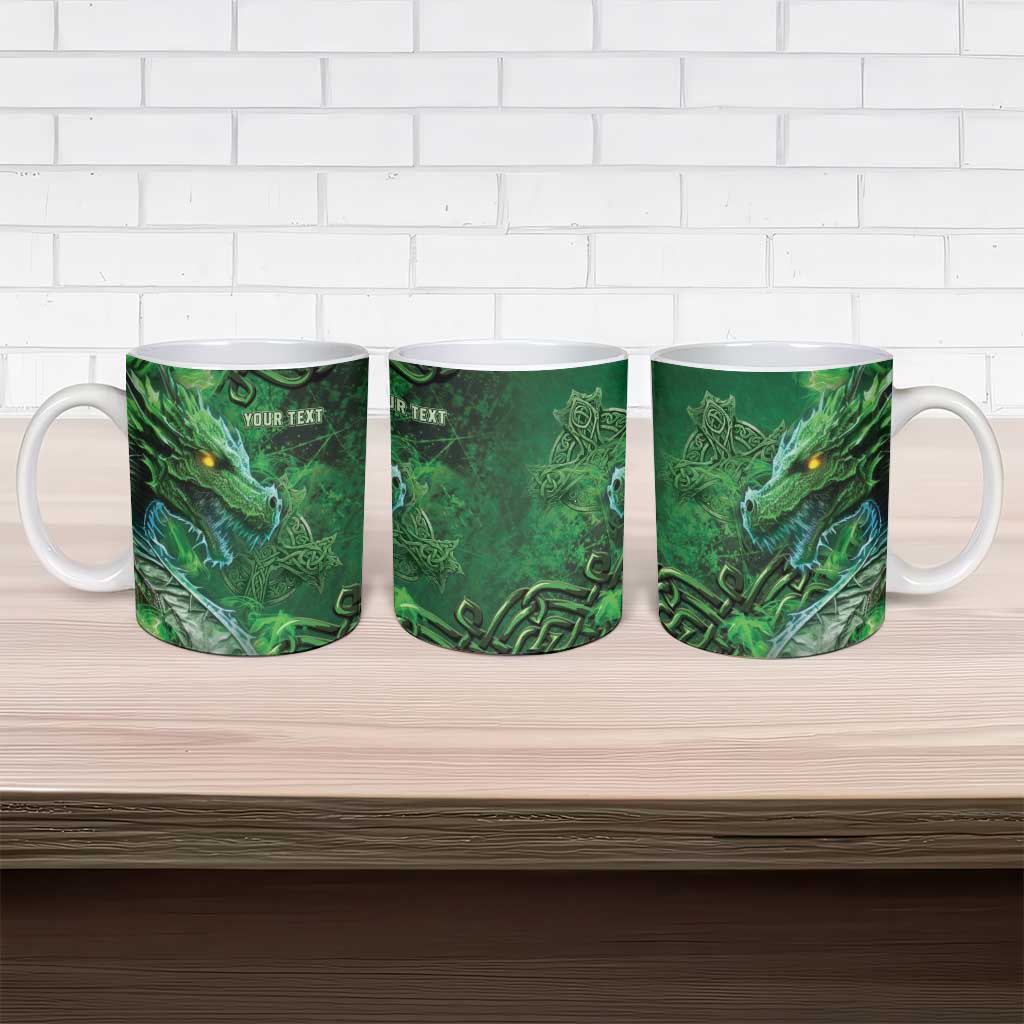 Personalized Ireland Celtic Ceramic Mug Irish Roots Dragon Soul - Wonder Print Shop