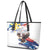 Filipino American History Month Leather Tote Bag Bald Eagle Tarsier Together LT05 - Wonder Print Shop