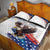 Filipino American History Month Quilt Bed Set Bald Eagle Tarsier Together