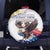 Filipino American History Month Spare Tire Cover Bald Eagle Tarsier Together