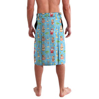Saint Lucia Christmas Lavalava Tropical Santa Claus - Wonder Print Shop