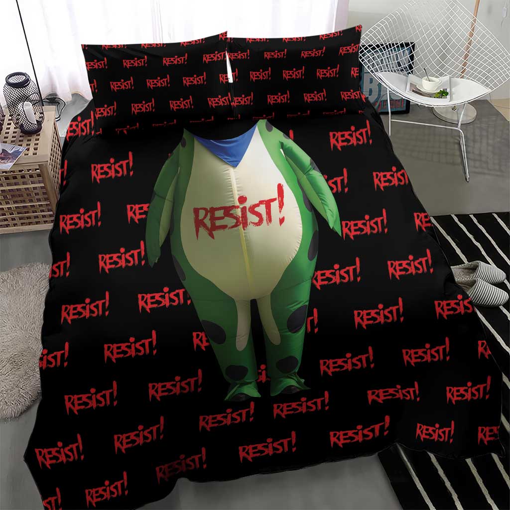 Resist Portland Frog Bedding Set Funny Political Costume - Wonder Print Shop