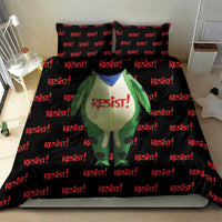 Resist Portland Frog Bedding Set Funny Political Costume - Wonder Print Shop