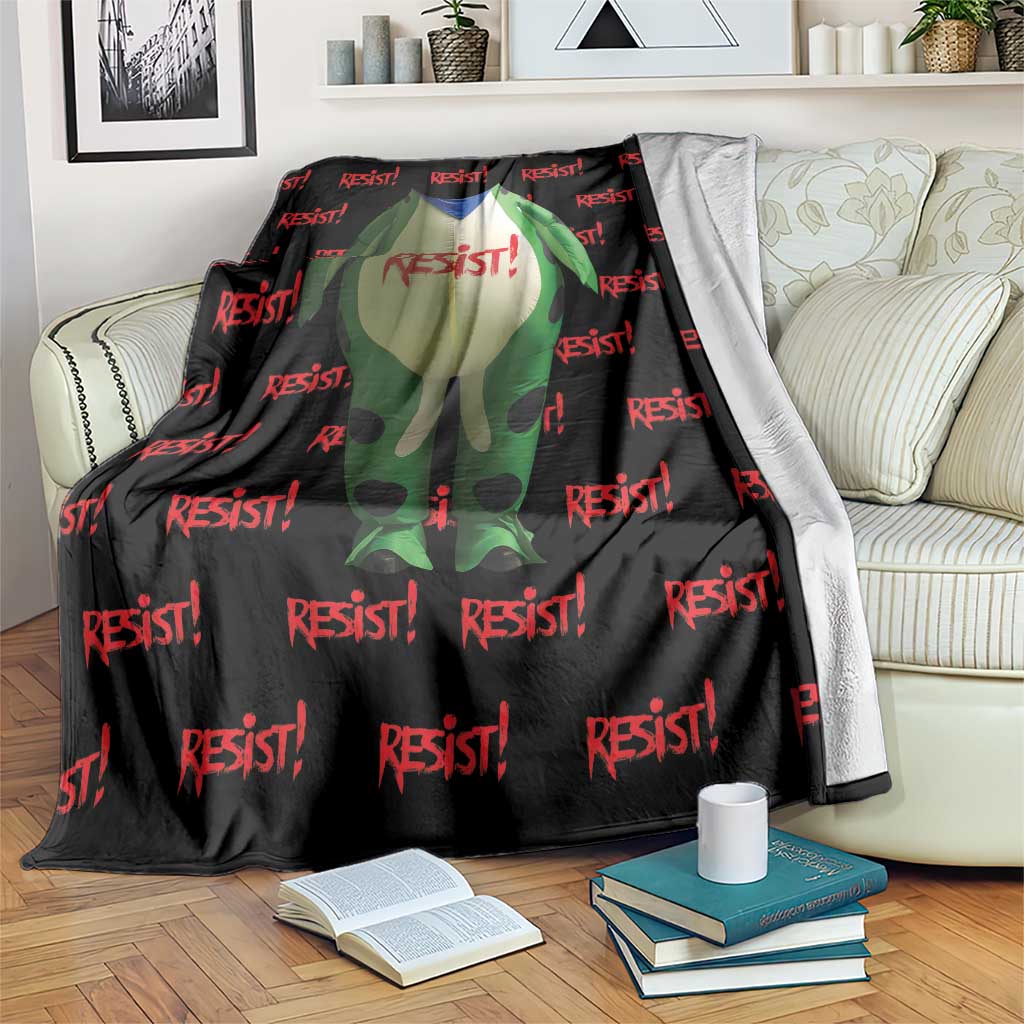 Resist Portland Frog Blanket Funny Political Costume - Wonder Print Shop