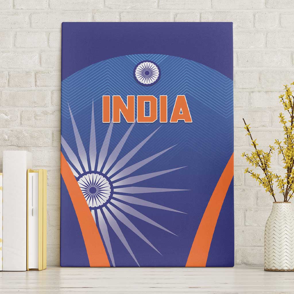 India Cricket Canvas Wall Art Go Champions Men In Blue LT05 - Wonder Print Shop