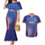 Custom India Cricket Couples Matching Mermaid Dress and Hawaiian Shirt Go Champions Men In Blue LT05 - Wonder Print Shop