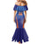 Custom India Cricket Family Matching Mermaid Dress and Hawaiian Shirt Go Champions Men In Blue LT05 - Wonder Print Shop