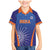 Custom India Cricket Family Matching Mermaid Dress and Hawaiian Shirt Go Champions Men In Blue LT05 - Wonder Print Shop