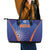 India Cricket Leather Tote Bag Go Champions Men In Blue LT05 - Wonder Print Shop