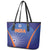 India Cricket Leather Tote Bag Go Champions Men In Blue LT05 - Wonder Print Shop