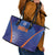 India Cricket Leather Tote Bag Go Champions Men In Blue LT05 - Wonder Print Shop