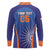 Custom India Cricket Long Sleeve Polo Shirt Go Champions Men In Blue LT05 - Wonder Print Shop