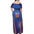 Custom India Cricket Off Shoulder Maxi Dress Go Champions Men In Blue LT05 - Wonder Print Shop