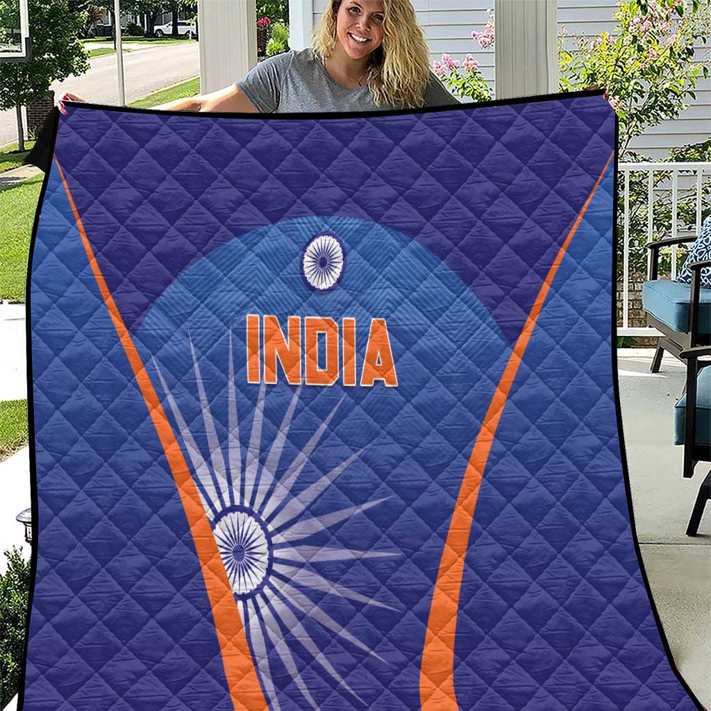 India Cricket Quilt Go Champions Men In Blue