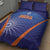 India Cricket Quilt Bed Set Go Champions Men In Blue