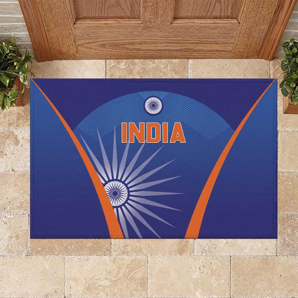 India Cricket Rubber Doormat Go Champions Men In Blue