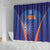 India Cricket Shower Curtain Go Champions Men In Blue