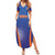 Custom India Cricket Summer Maxi Dress Go Champions Men In Blue