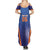 Custom India Cricket Summer Maxi Dress Go Champions Men In Blue