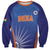 Custom India Cricket Sweatshirt Go Champions Men In Blue