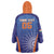 Custom India Cricket Wearable Blanket Hoodie Go Champions Men In Blue LT05 - Wonder Print Shop