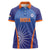 Custom India Cricket Women Polo Shirt Go Champions Men In Blue