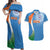 Custom India Cricket Couples Matching Off Shoulder Maxi Dress and Hawaiian Shirt Sporty Style LT05 - Wonder Print Shop