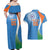 Custom India Cricket Couples Matching Off Shoulder Maxi Dress and Hawaiian Shirt Sporty Style LT05 - Wonder Print Shop