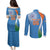 Custom India Cricket Couples Matching Puletasi and Long Sleeve Button Shirt Sporty Style LT05 - Wonder Print Shop