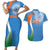 Custom India Cricket Couples Matching Short Sleeve Bodycon Dress and Hawaiian Shirt Sporty Style LT05 - Wonder Print Shop