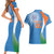 Custom India Cricket Couples Matching Short Sleeve Bodycon Dress and Hawaiian Shirt Sporty Style LT05 - Wonder Print Shop