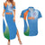 Custom India Cricket Couples Matching Summer Maxi Dress and Hawaiian Shirt Sporty Style LT05 - Wonder Print Shop