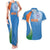 Custom India Cricket Couples Matching Tank Maxi Dress and Hawaiian Shirt Sporty Style LT05 - Wonder Print Shop