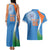 Custom India Cricket Couples Matching Tank Maxi Dress and Hawaiian Shirt Sporty Style LT05 - Wonder Print Shop