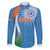 Custom India Cricket Family Matching Long Sleeve Bodycon Dress and Hawaiian Shirt Sporty Style LT05 - Wonder Print Shop