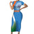 Custom India Cricket Family Matching Short Sleeve Bodycon Dress and Hawaiian Shirt Sporty Style LT05 - Wonder Print Shop