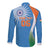 Custom India Cricket Long Sleeve Button Shirt Sporty Style LT05 - Wonder Print Shop