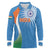 Custom India Cricket Long Sleeve Polo Shirt Sporty Style LT05 - Wonder Print Shop