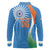 Custom India Cricket Long Sleeve Polo Shirt Sporty Style LT05 - Wonder Print Shop