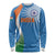 Custom India Cricket Long Sleeve Shirt Sporty Style LT05 - Wonder Print Shop