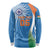 Custom India Cricket Long Sleeve Shirt Sporty Style LT05 - Wonder Print Shop